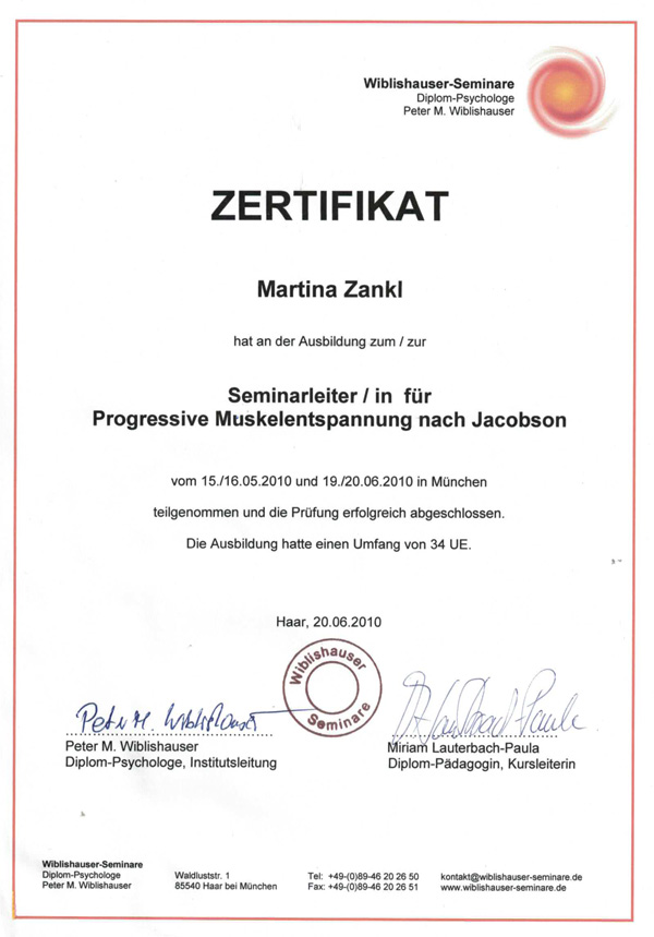 Wiblishauser-Zertifikat